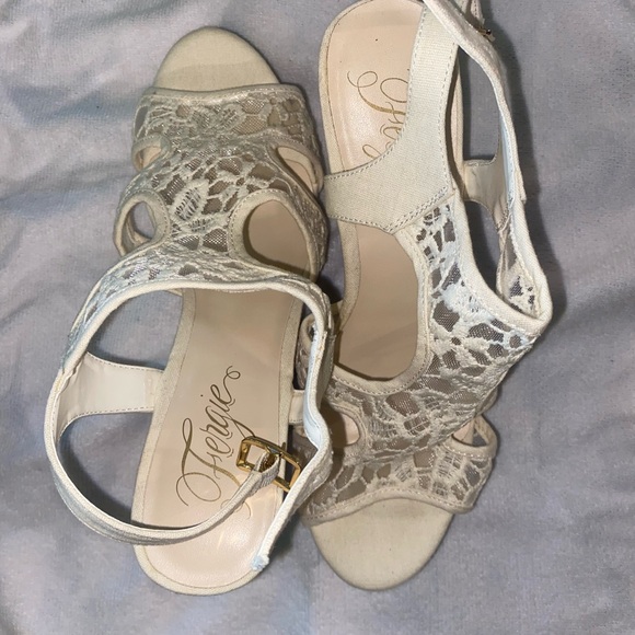Fergie lace wedges new - Picture 2 of 3